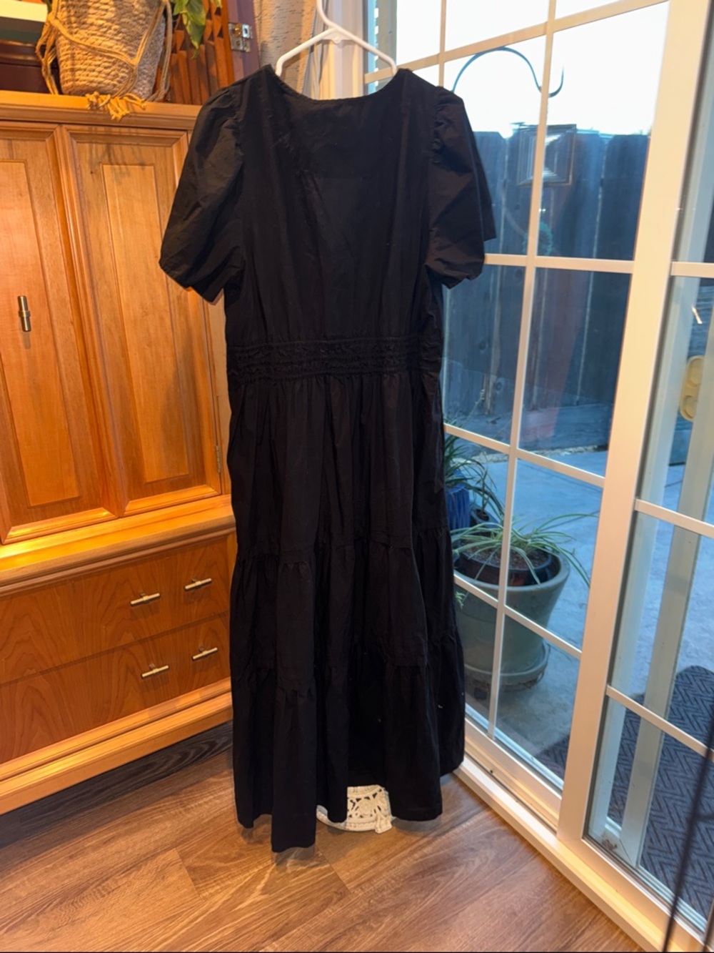 Anthropologie Black Somerset Tiered Maxi Dress - Picture 8 of 8